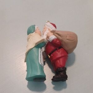 Vintage Hallmark Santa and Mrs. Claus Ornament, Vintage Hallmark